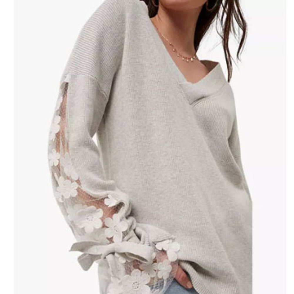 French Connection Caballo Lace Knit Sweater - Picture 3 of 7